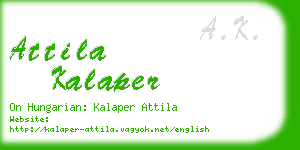 attila kalaper business card